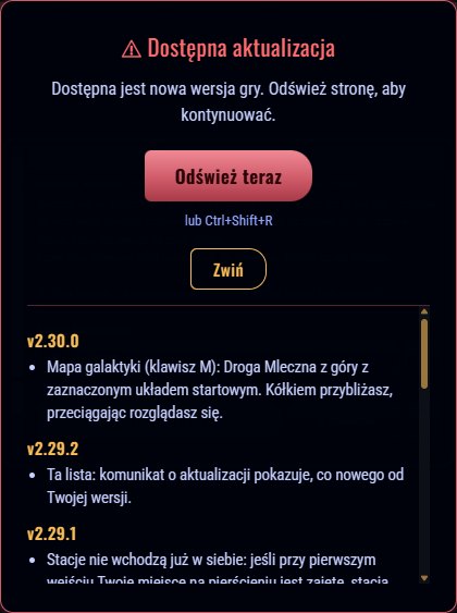 Komunikat o aktualizacji z rozwiniętą listą Co nowego